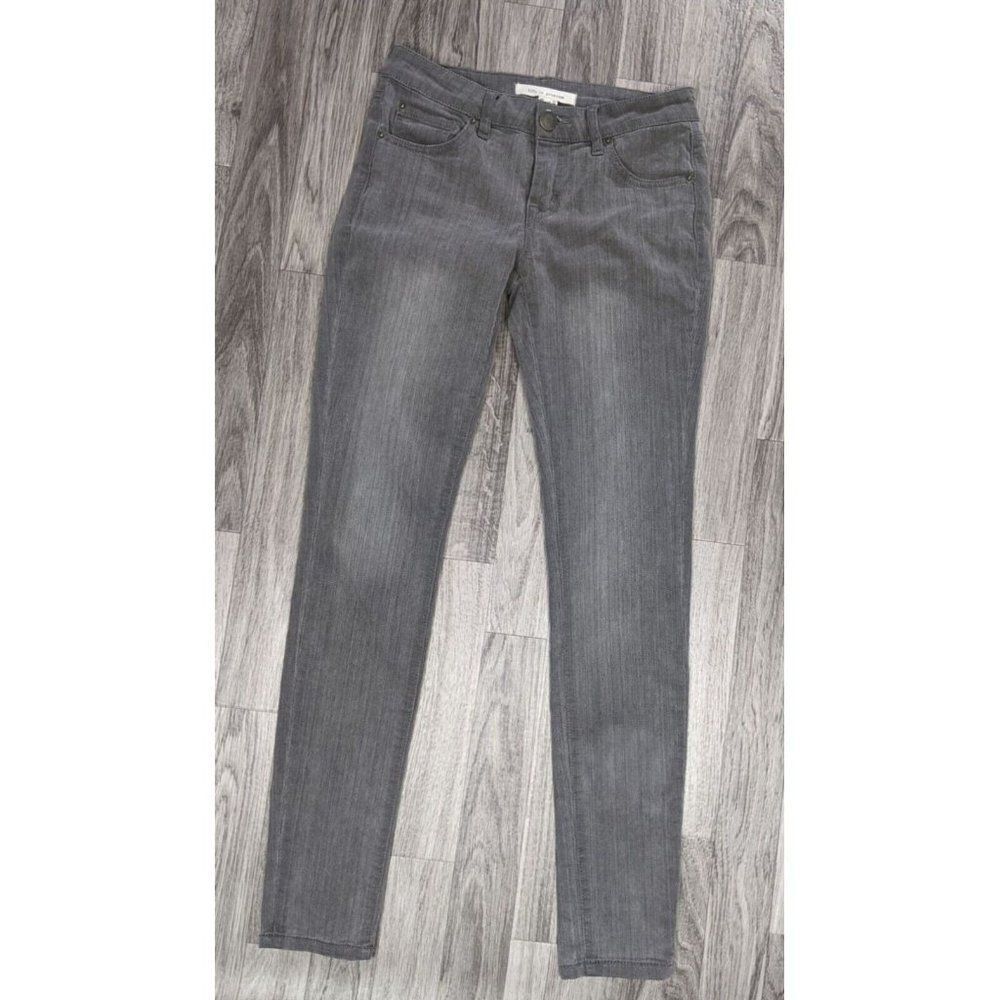 (3/$35) Life In Progress Womens Size 24‎ Skinny Grey Denim Jeans